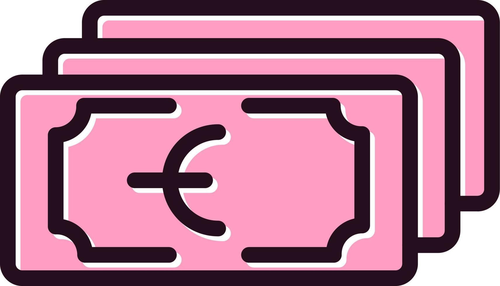 contant geld vector pictogram