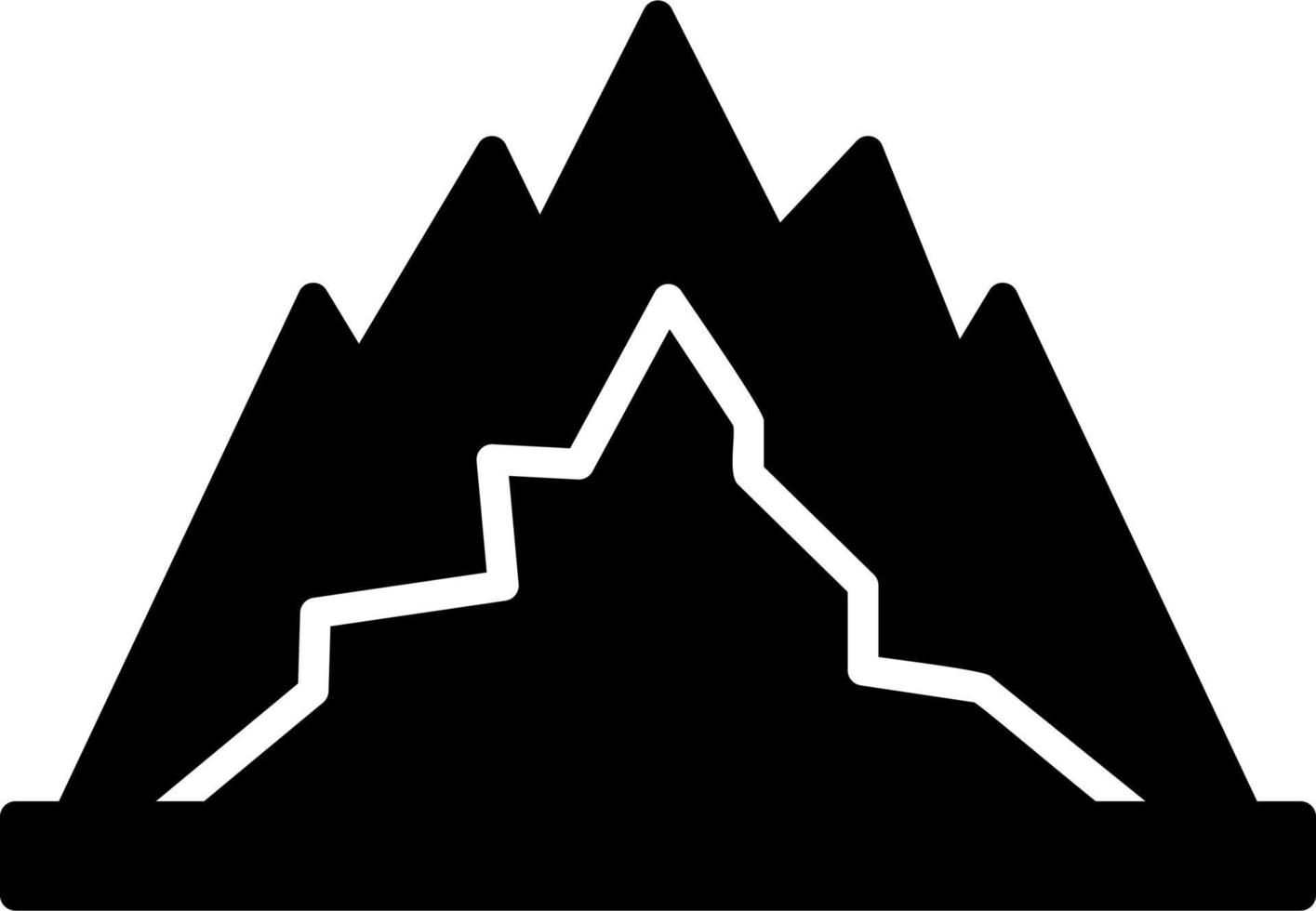 berg vector pictogram