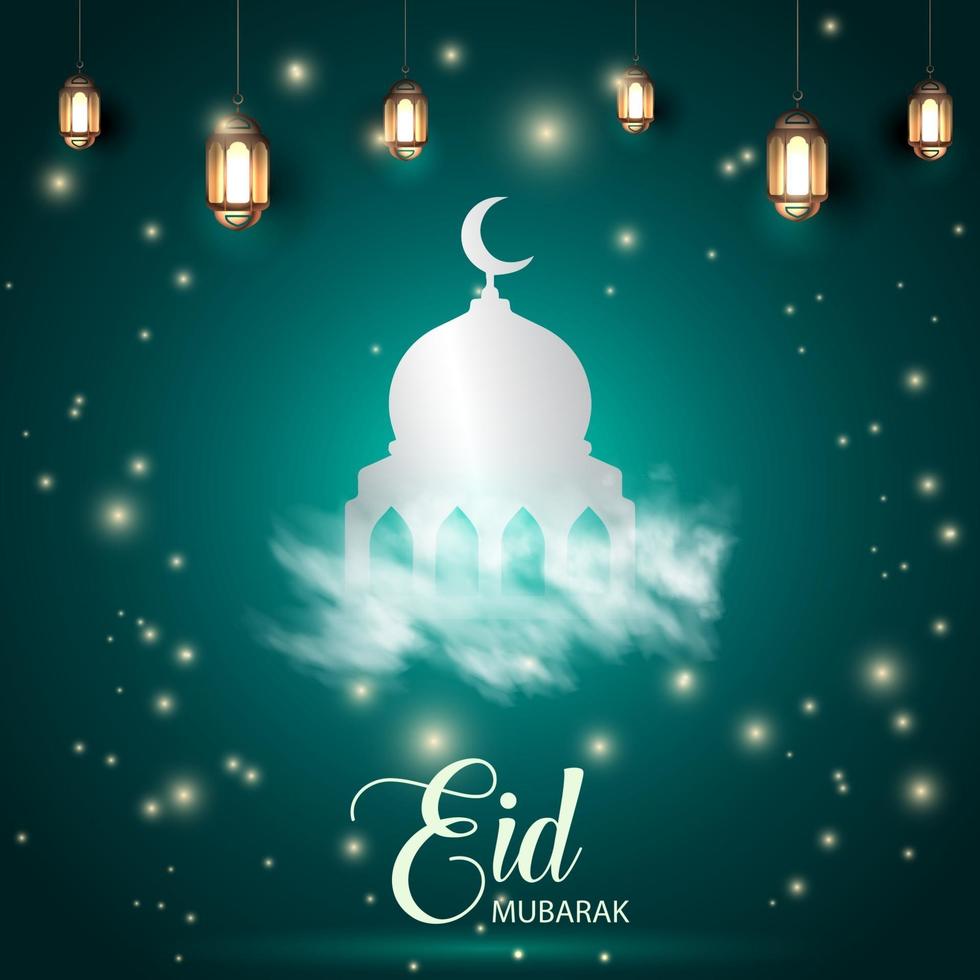 eid mubarak kareem islamitische vakantie achtergrondontwerp vector