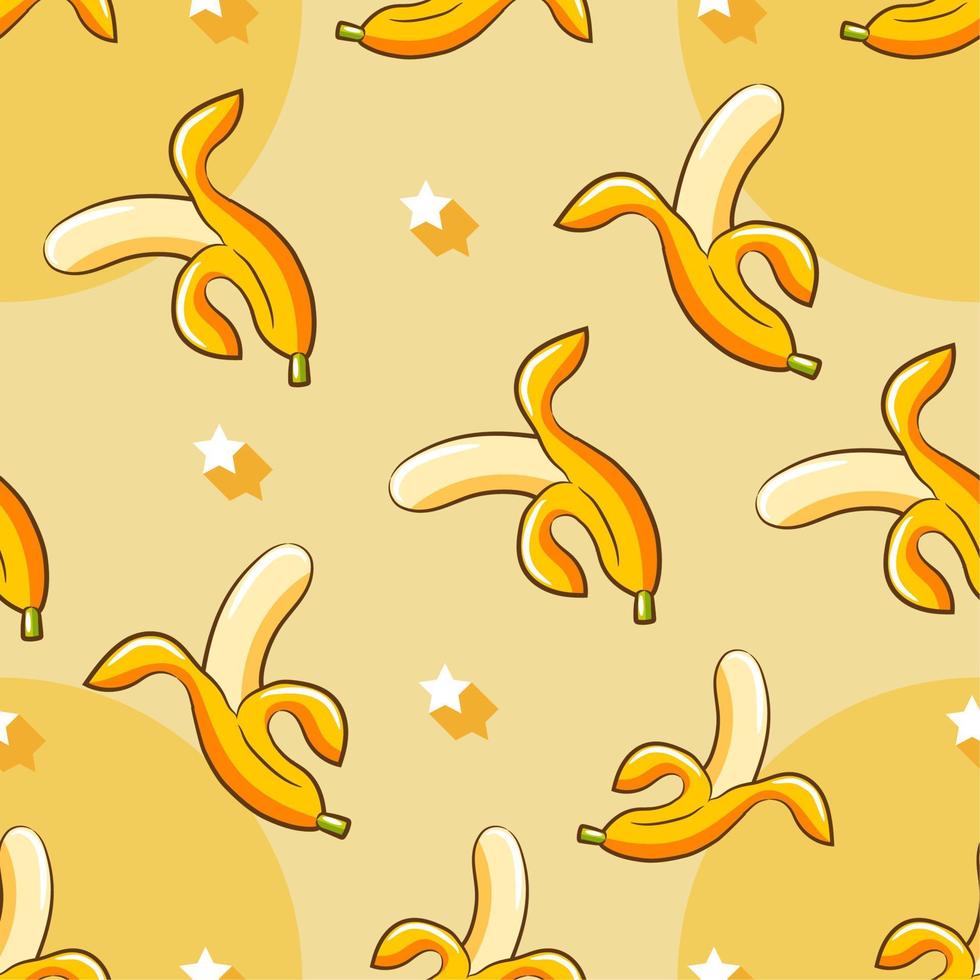 banaan patroon naadloos achtergrond vector