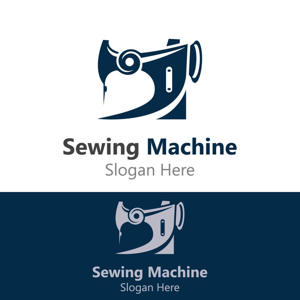 naaien machine logo ontwerp concept, kleermaker naaien vector, mode gemakkelijk ontwerp sjabloon vector