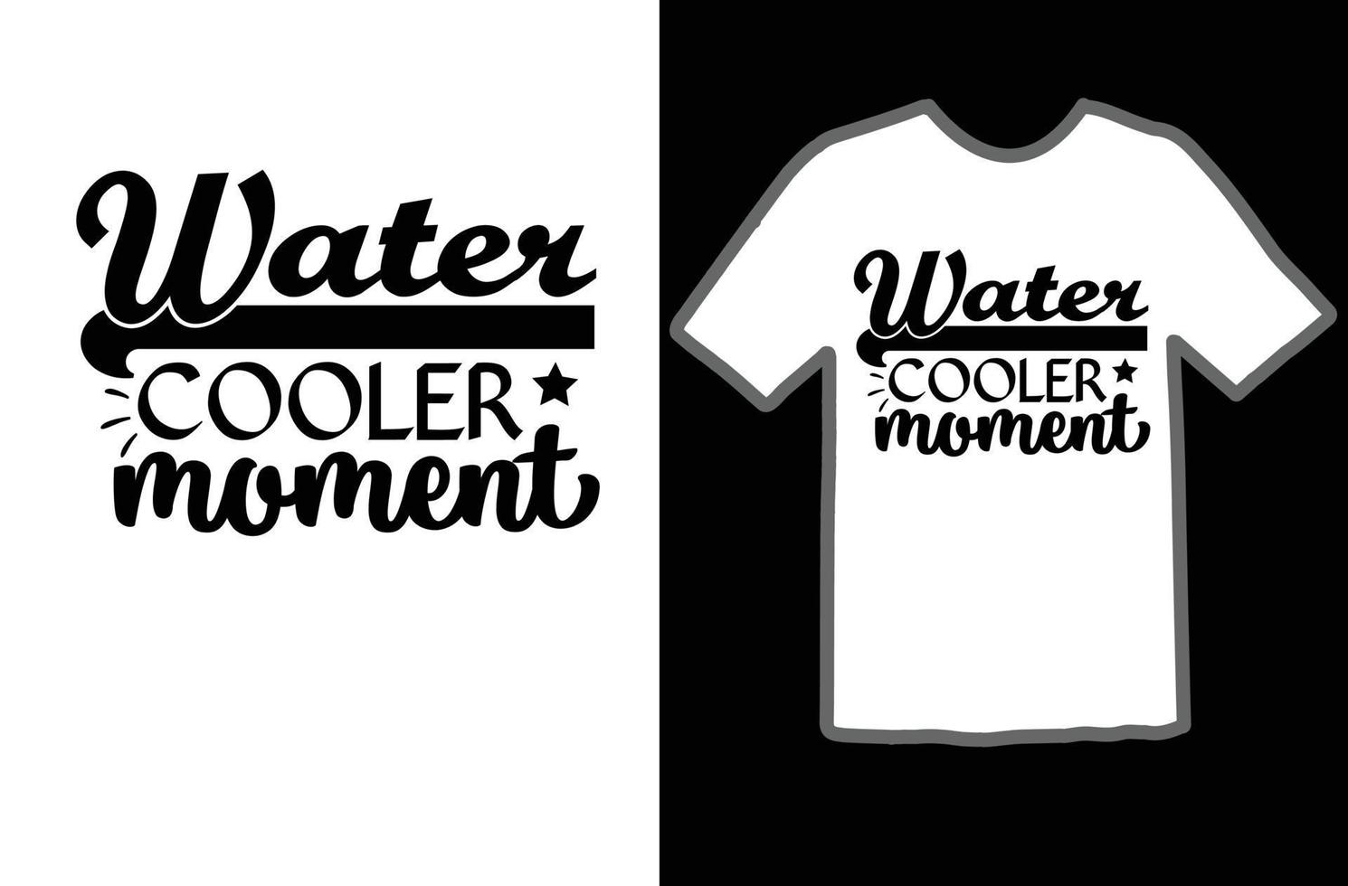 water koeler moment SVG t overhemd ontwerp vector