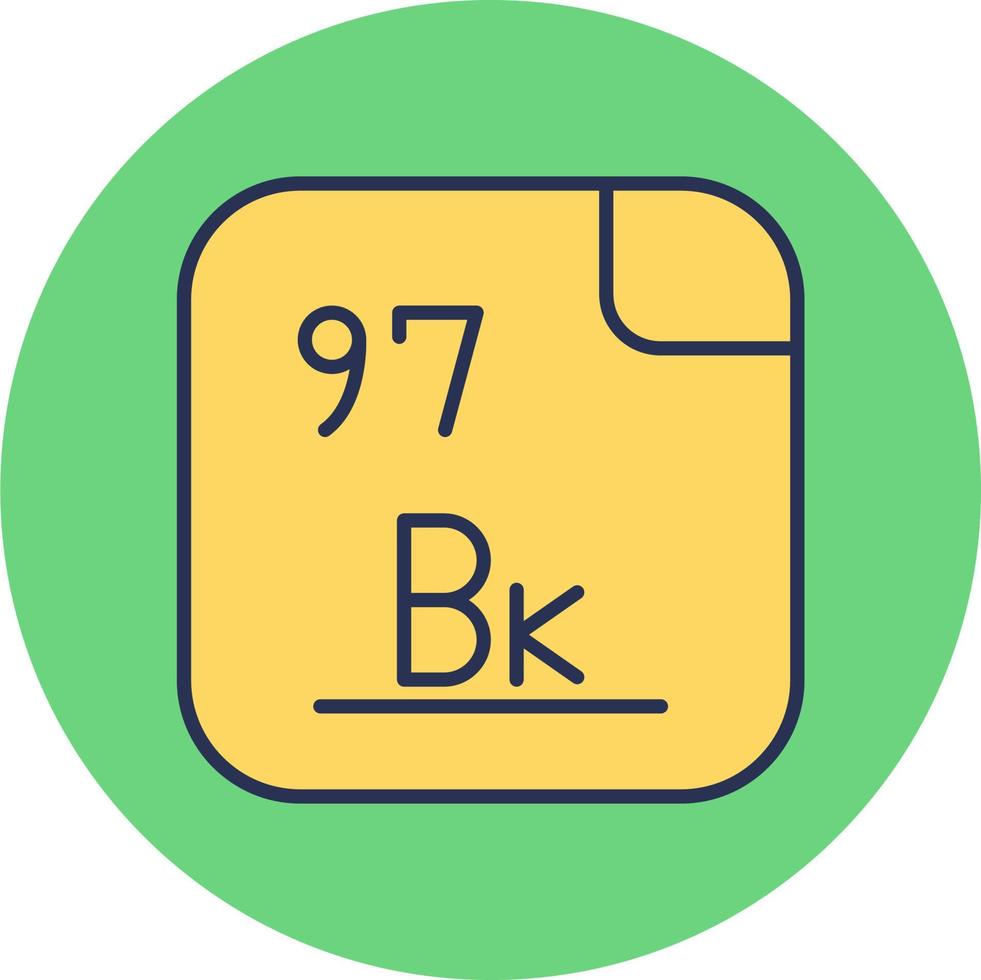 berkelium vector icoon