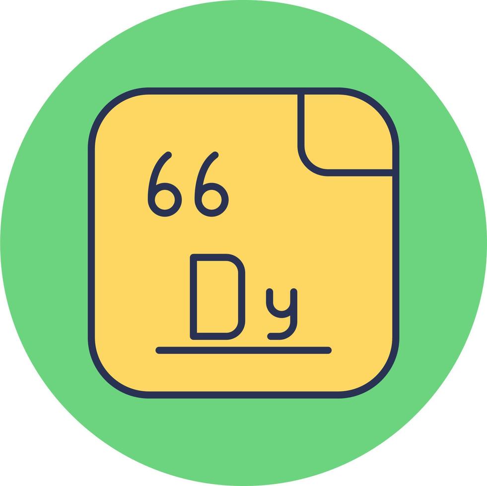 dysprosium vector icoon