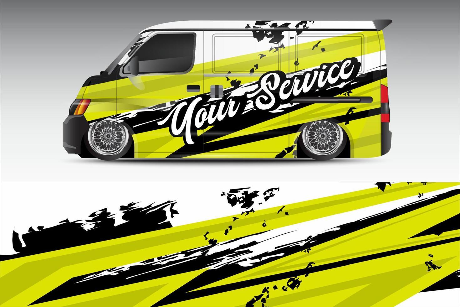 racing auto inpakken ontwerp voor voertuig vinyl stickers en grunge motief sticker kleurstelling vector