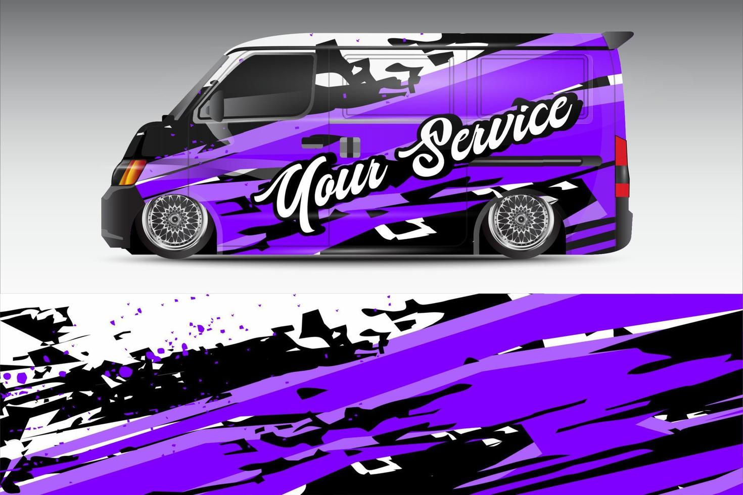 racing auto inpakken ontwerp voor voertuig vinyl stickers en grunge motief sticker kleurstelling vector