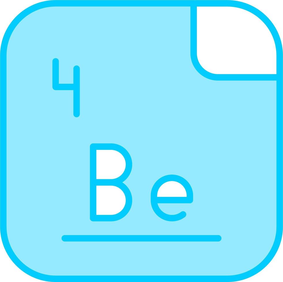 beryllium vector icoon