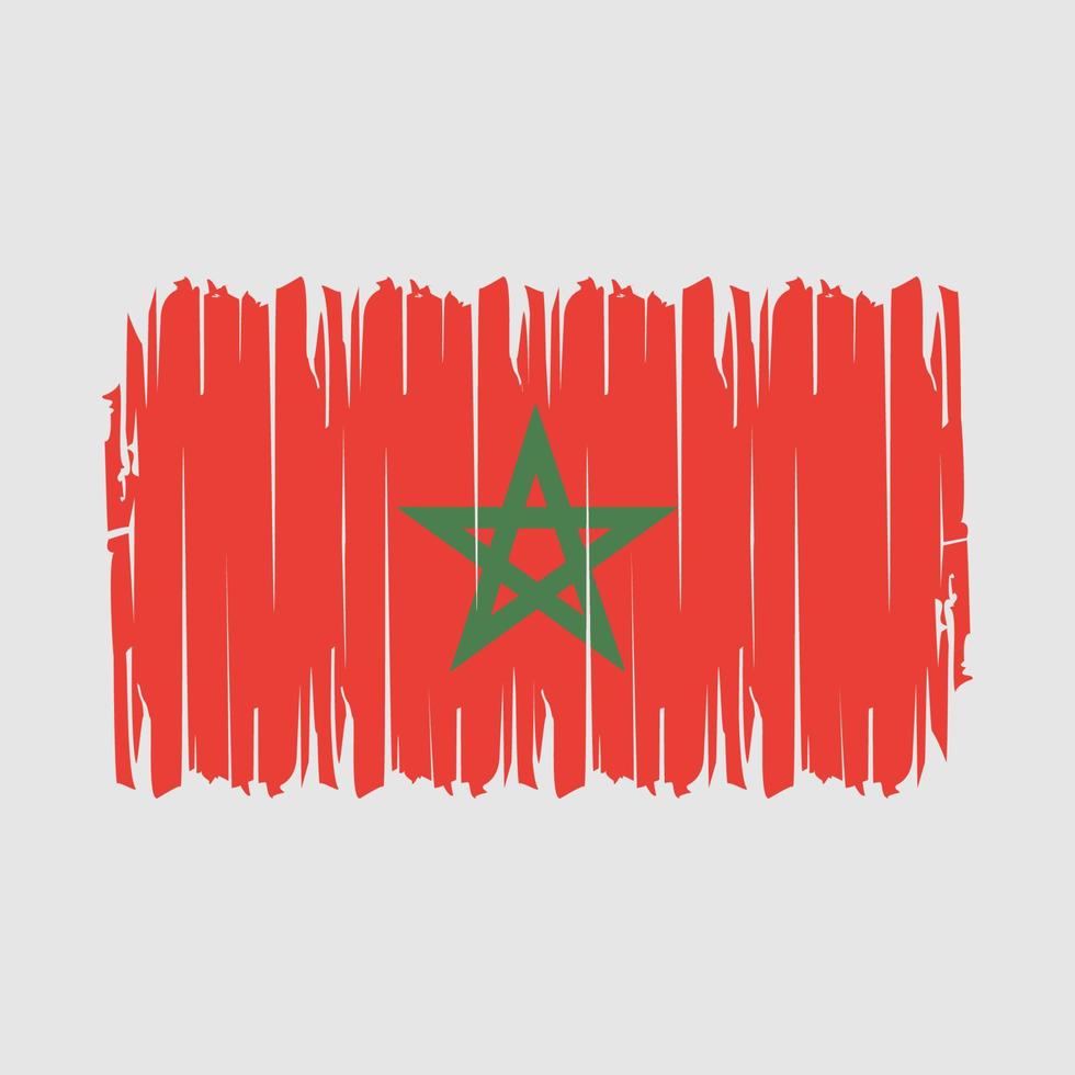 Marokko vlag borstel vector