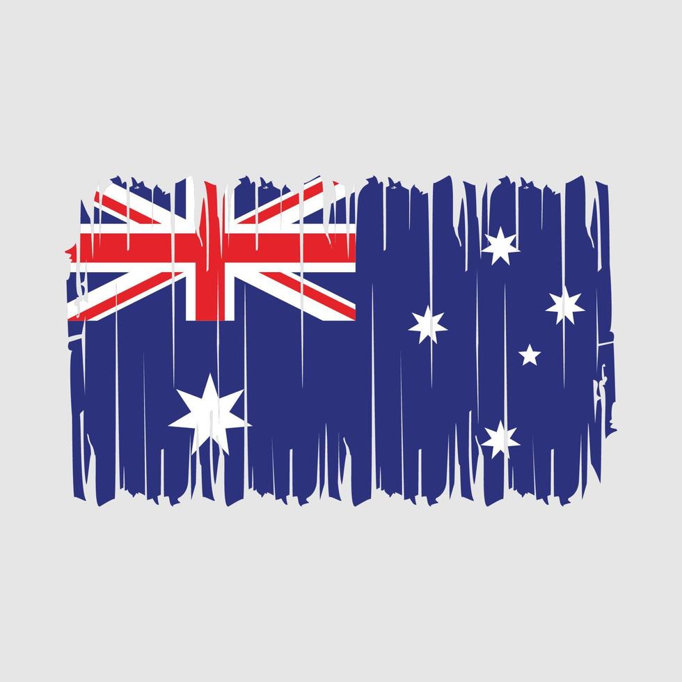 Australië vlag borstel vector