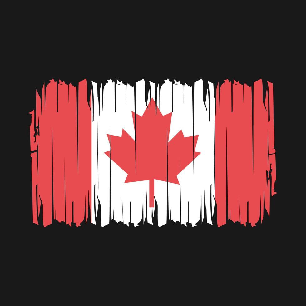 Canada vlag borstel vector