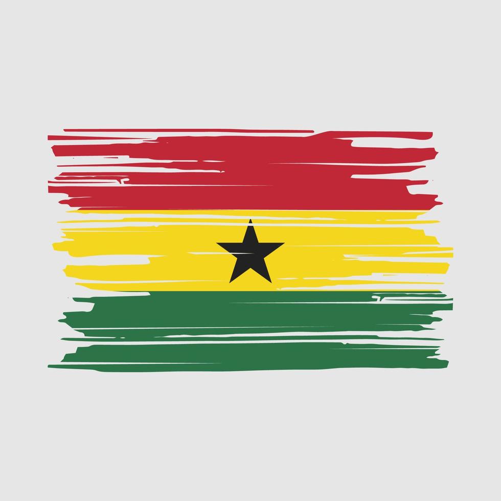 ghana vlag borstel vector