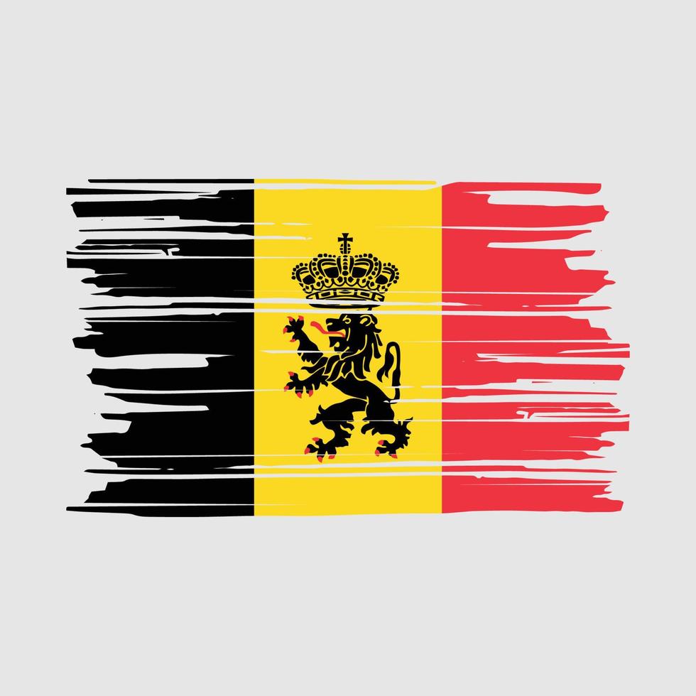 belgische vlag borstel vector