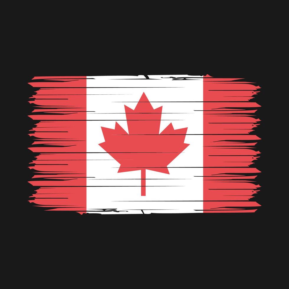 Canada vlag borstel vector illustratie