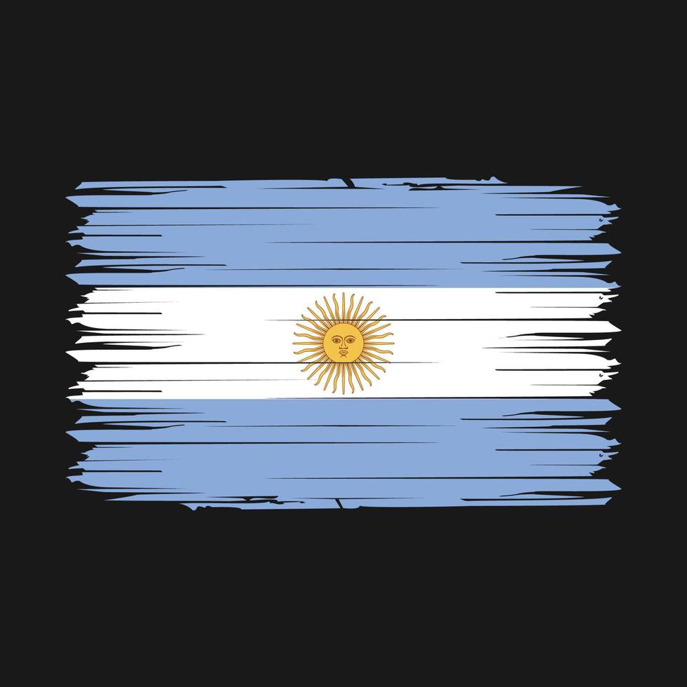 Argentinië vlag borstel vector illustratie