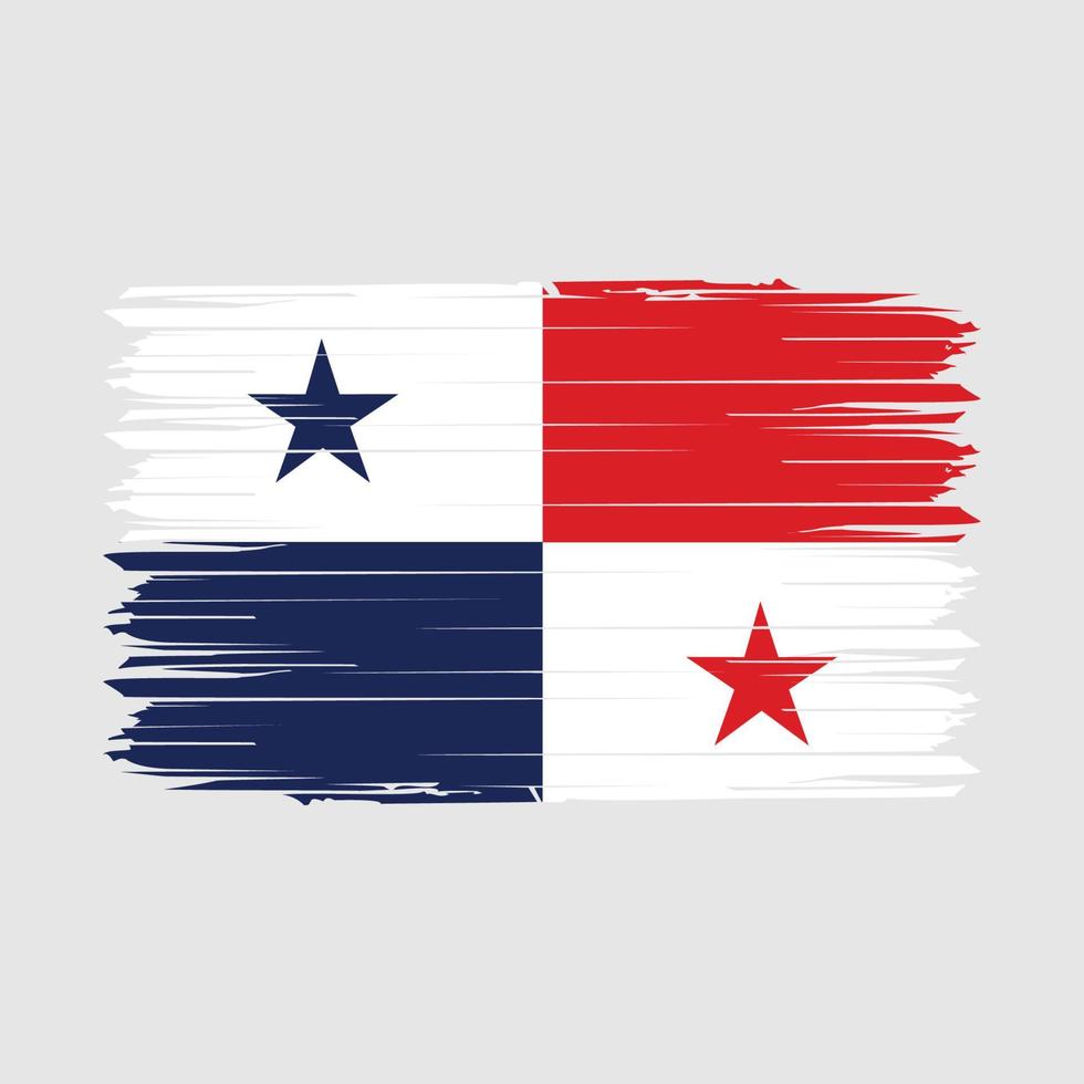 Panama vlag borstel vector illustratie