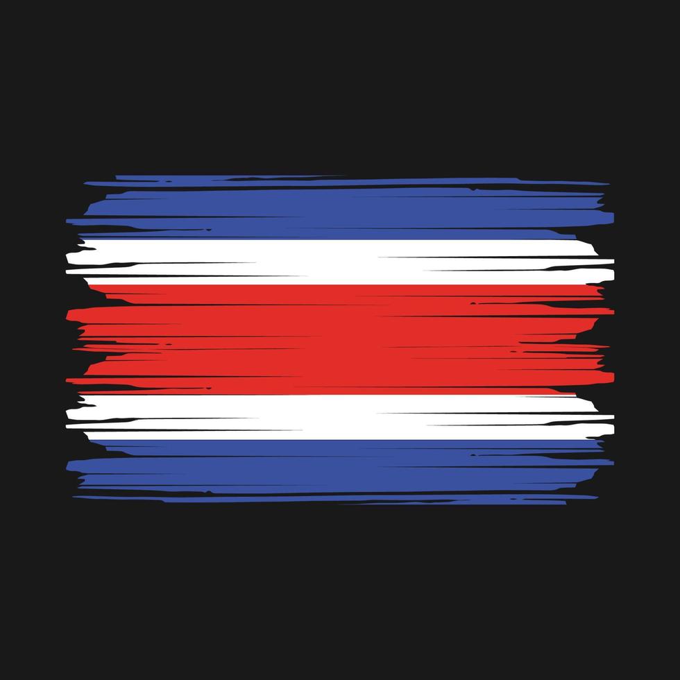 vlag van costa rica vector