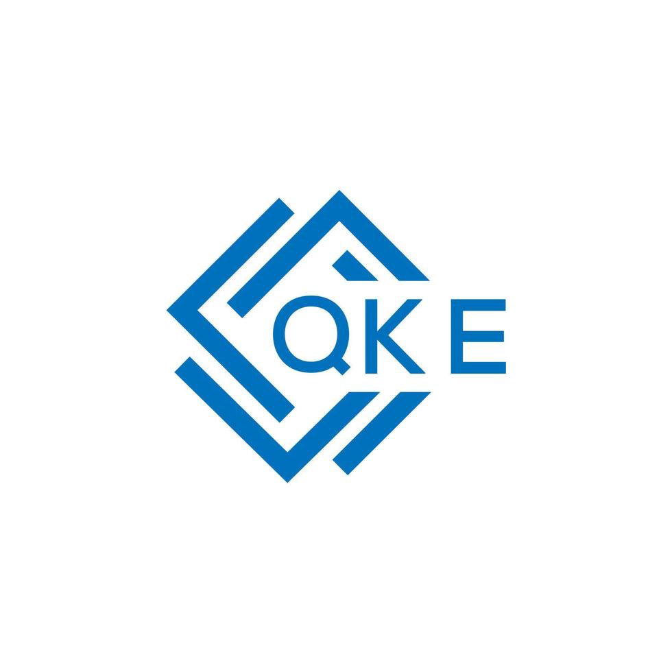 qke brief logo ontwerp Aan wit achtergrond. qke creatief cirkel brief logo concept. qke brief ontwerp. vector