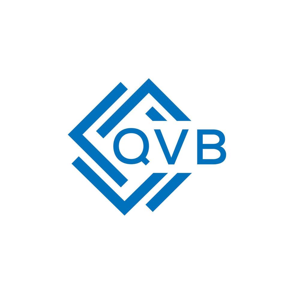 qvb brief logo ontwerp Aan wit achtergrond. qvb creatief cirkel brief logo concept. qvb brief ontwerp. vector