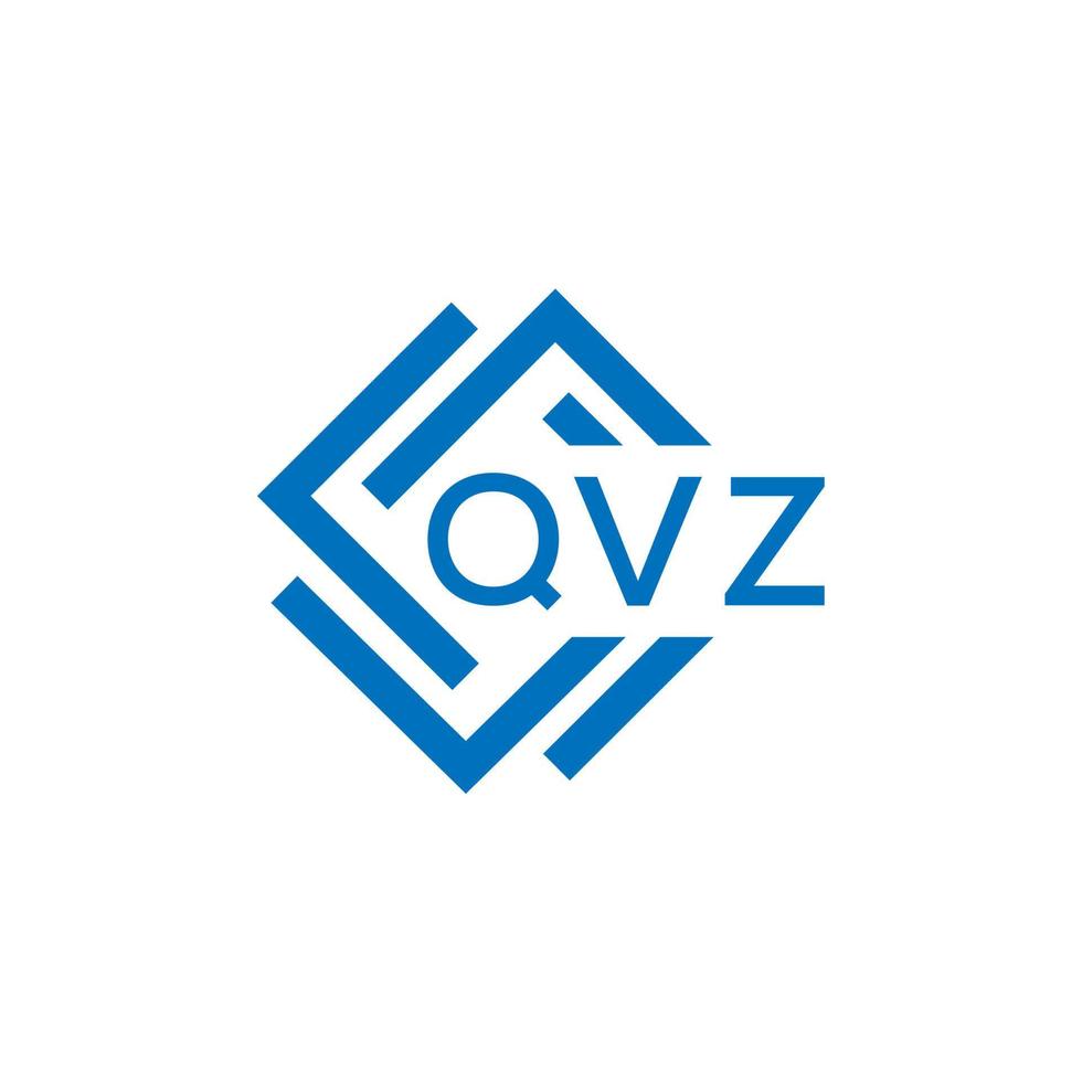 qvz brief logo ontwerp Aan wit achtergrond. qvz creatief cirkel brief logo concept. qvz brief ontwerp. vector