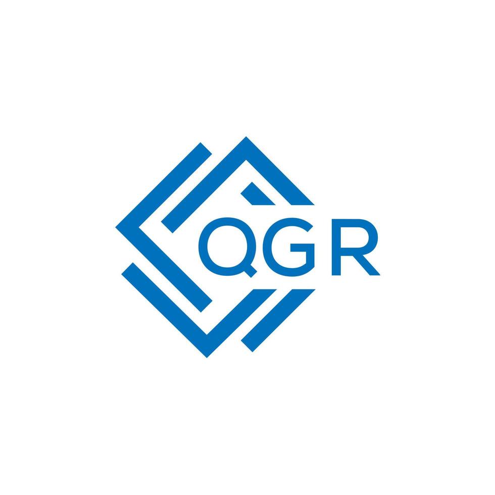 qgr brief logo ontwerp Aan wit achtergrond. qgr creatief cirkel brief logo concept. qgr brief ontwerp. vector