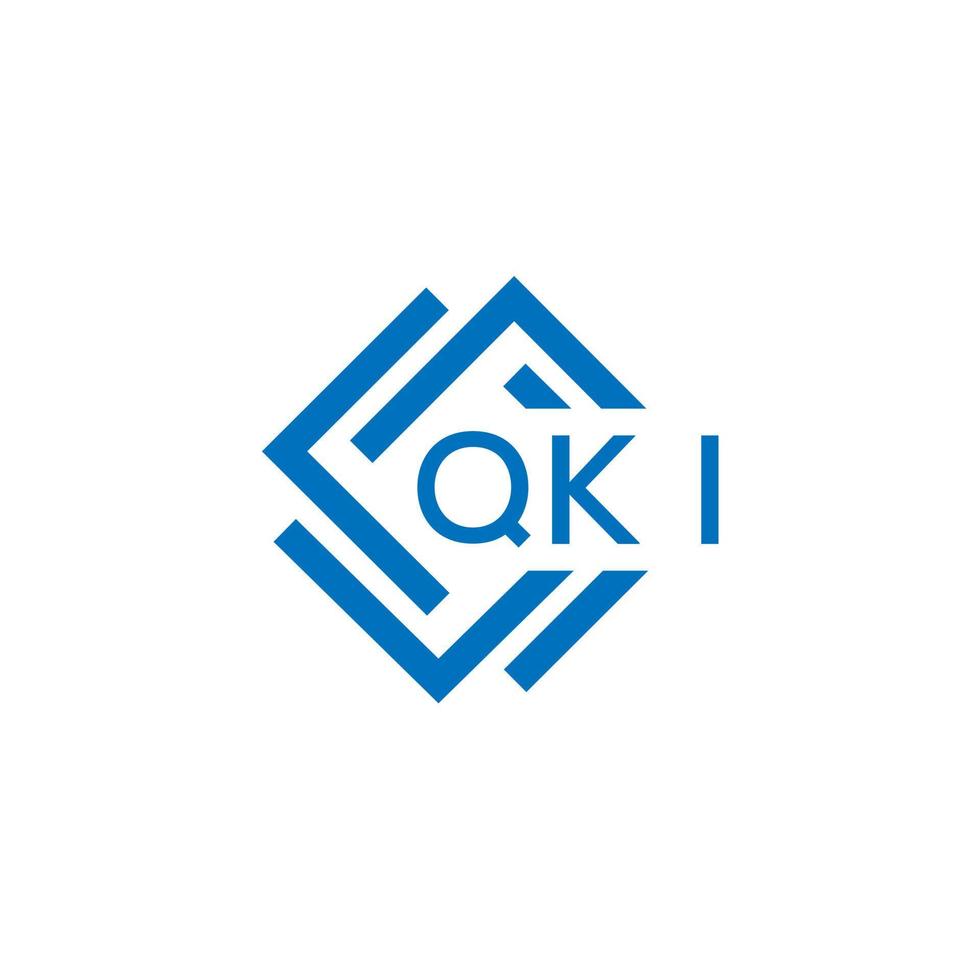 qki brief logo ontwerp Aan wit achtergrond. qki creatief cirkel brief logo concept. qki brief ontwerp. vector