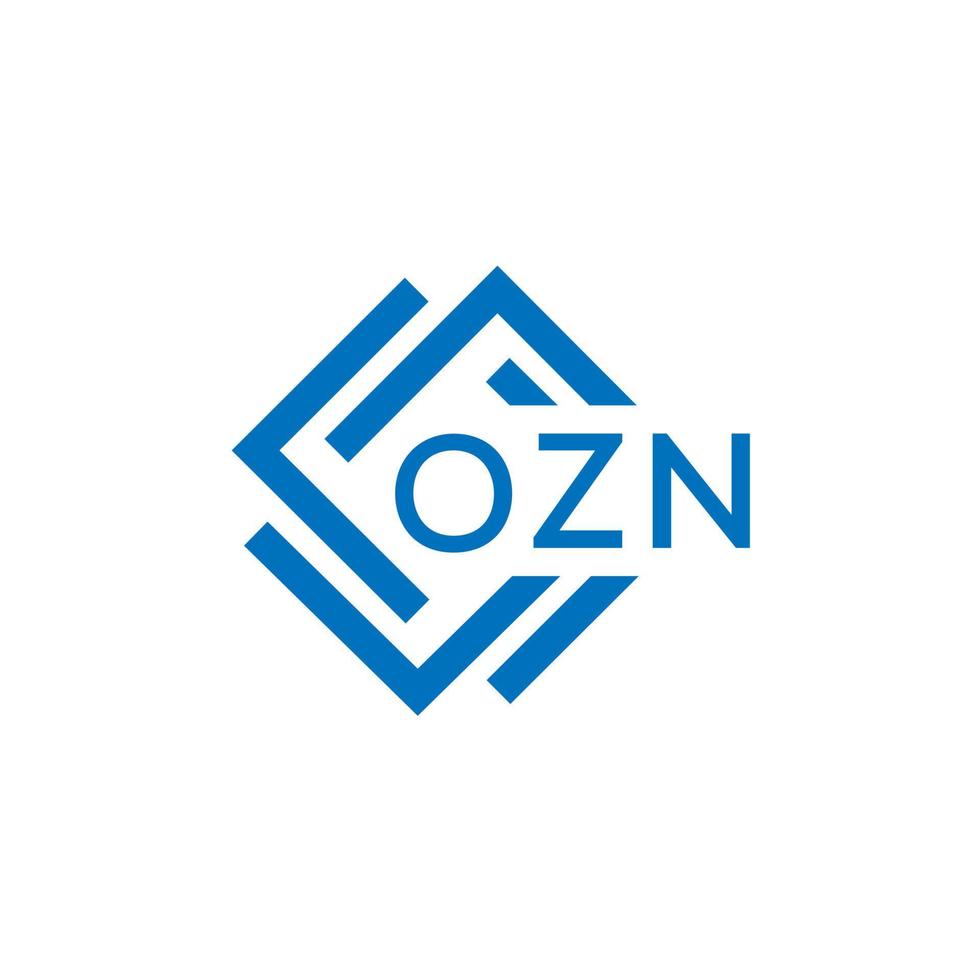 ozn brief logo ontwerp Aan wit achtergrond. ozn creatief cirkel brief logo concept. ozn brief ontwerp. vector