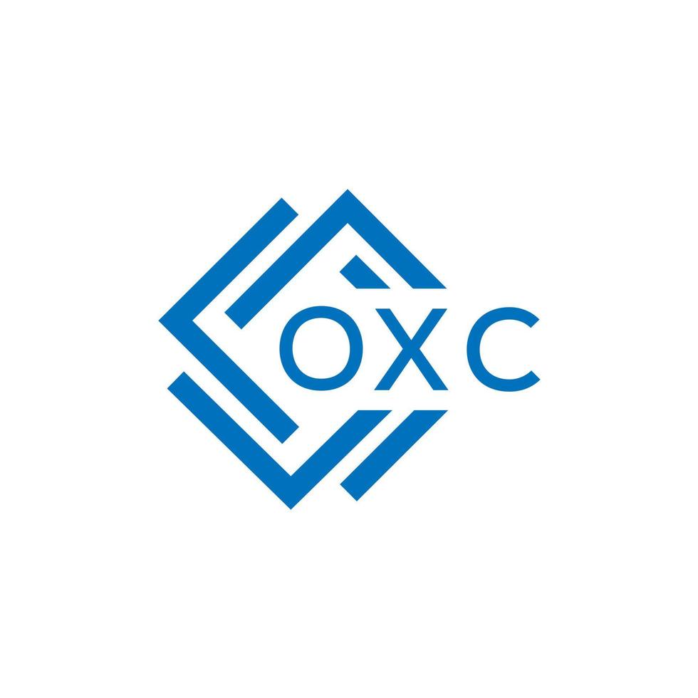 oxc brief logo ontwerp Aan wit achtergrond. oxc creatief cirkel brief logo concept. oxc brief ontwerp. vector