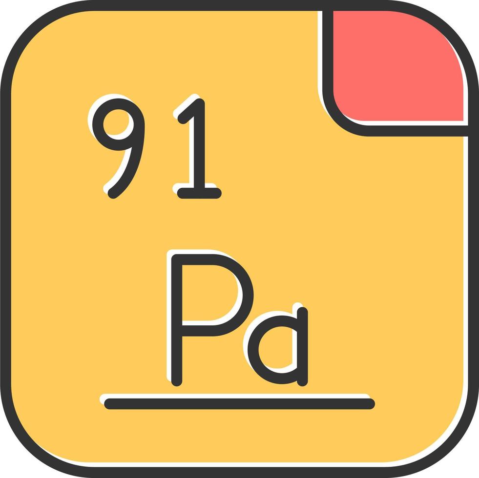 protactinium vector icoon