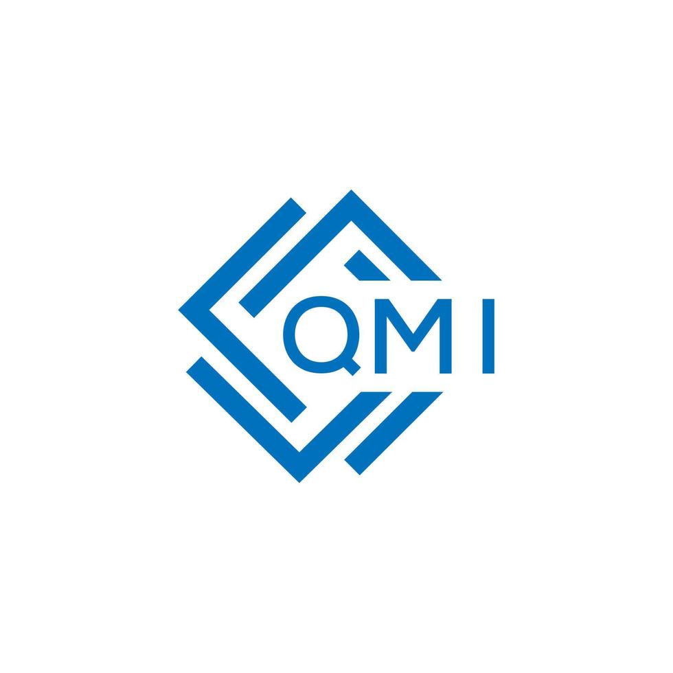 qmi brief logo ontwerp Aan wit achtergrond. qmi creatief cirkel brief logo concept. qmi brief ontwerp. vector