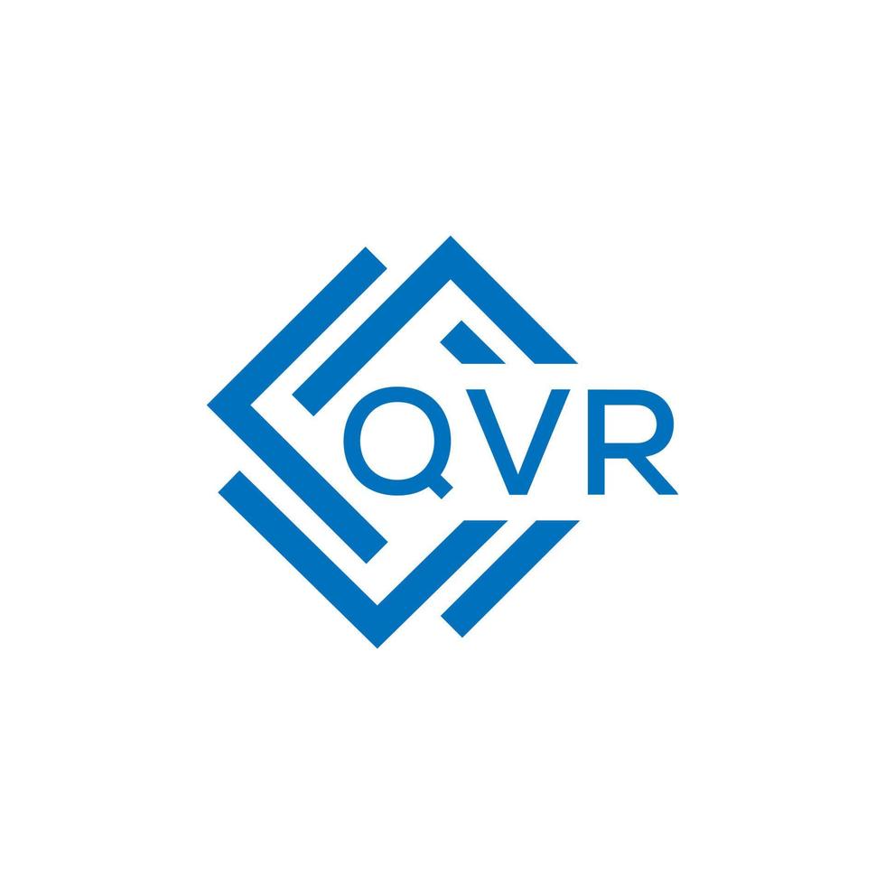 qvr brief logo ontwerp Aan wit achtergrond. qvr creatief cirkel brief logo concept. qvr brief ontwerp. vector