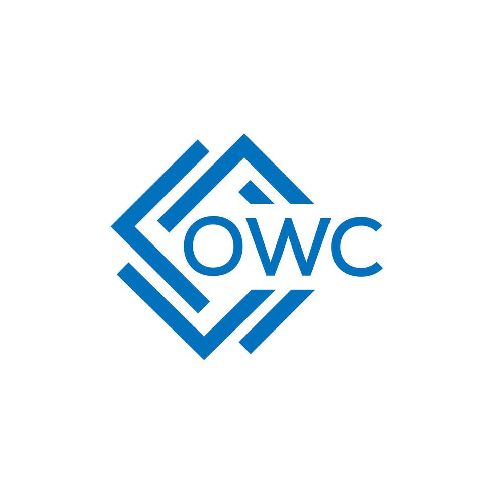 owc brief ontwerp.owc brief logo ontwerp Aan wit achtergrond. owc creatief cirkel brief logo concept. owc brief ontwerp. vector