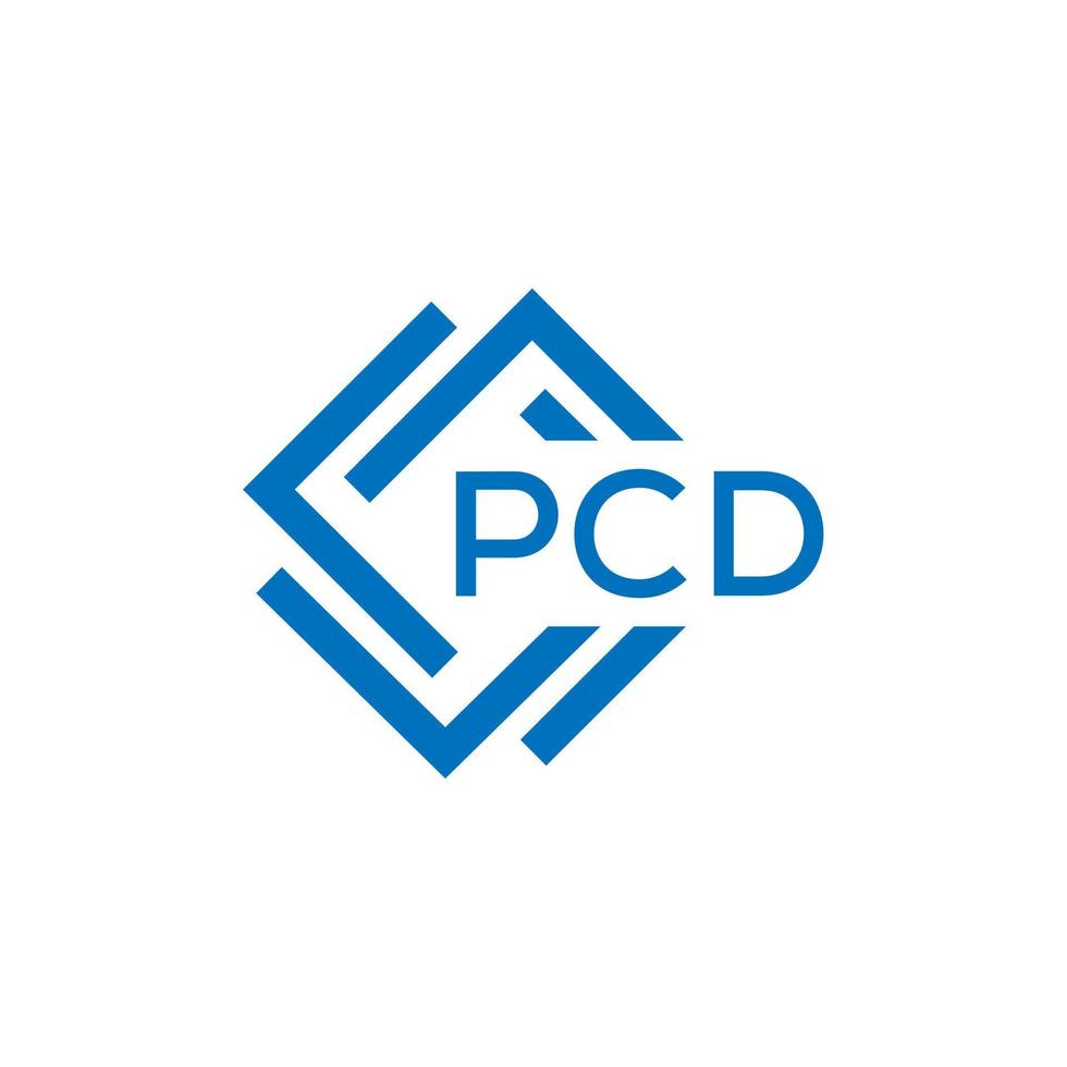 .pcd brief logo ontwerp Aan wit achtergrond. pcd creatief cirkel brief logo concept. pcd brief ontwerp. vector