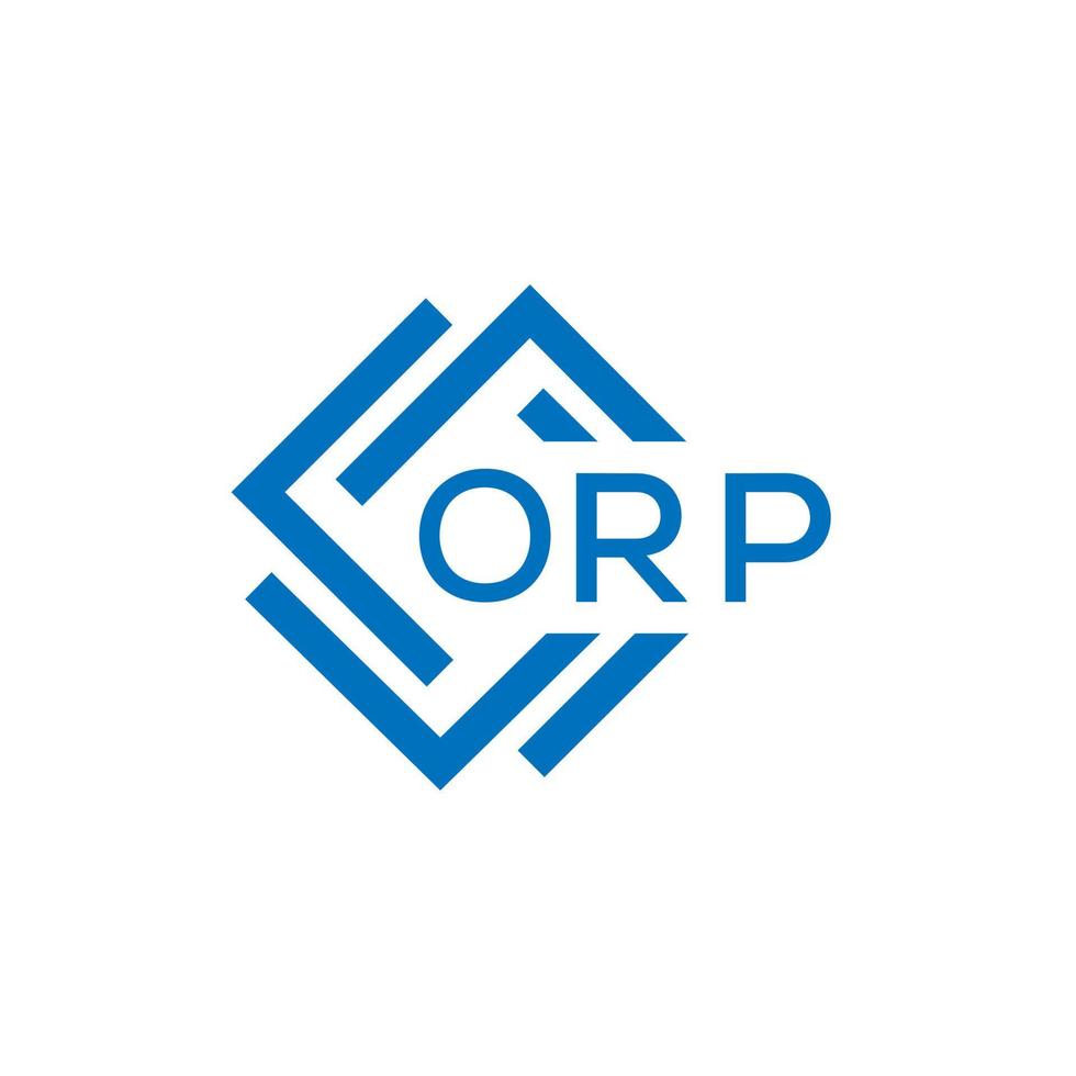 orp brief logo ontwerp Aan wit achtergrond. orp creatief cirkel brief logo concept. orp brief ontwerp. vector