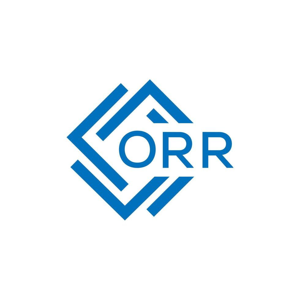 orr brief logo ontwerp Aan wit achtergrond. orr creatief cirkel brief logo concept. orr brief ontwerp. vector