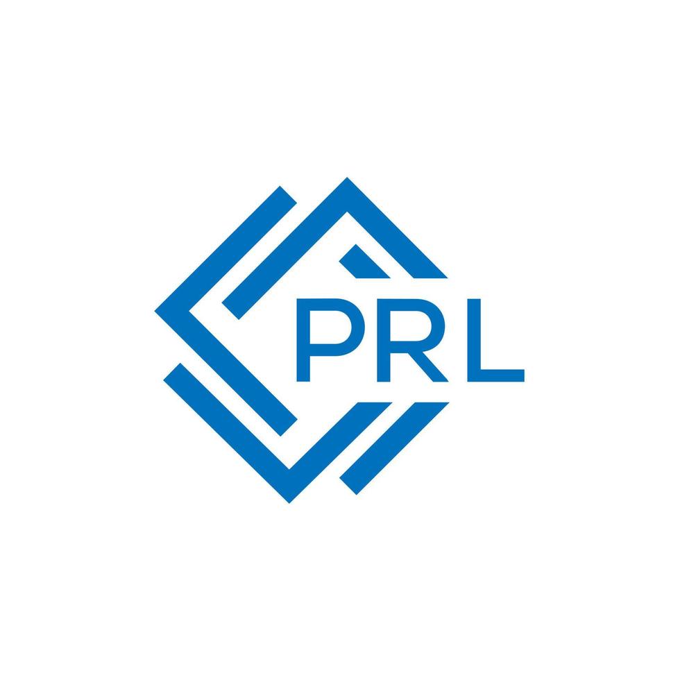 prl brief logo ontwerp Aan wit achtergrond. prl creatief cirkel brief logo concept. prl brief ontwerp. vector