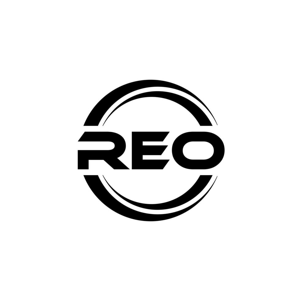 reo brief logo ontwerp in illustratie. vector logo, schoonschrift ontwerpen voor logo, poster, uitnodiging, enz.