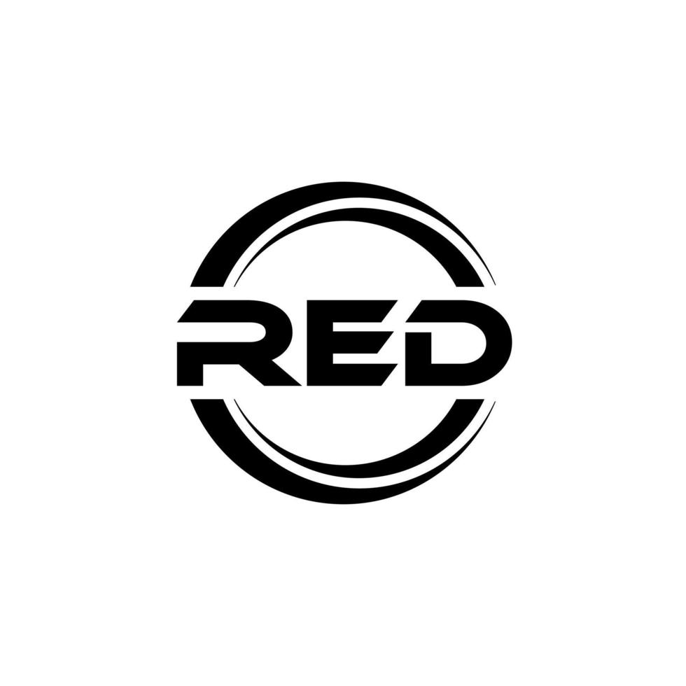 rood brief logo ontwerp in illustratie. vector logo, schoonschrift ontwerpen voor logo, poster, uitnodiging, enz.