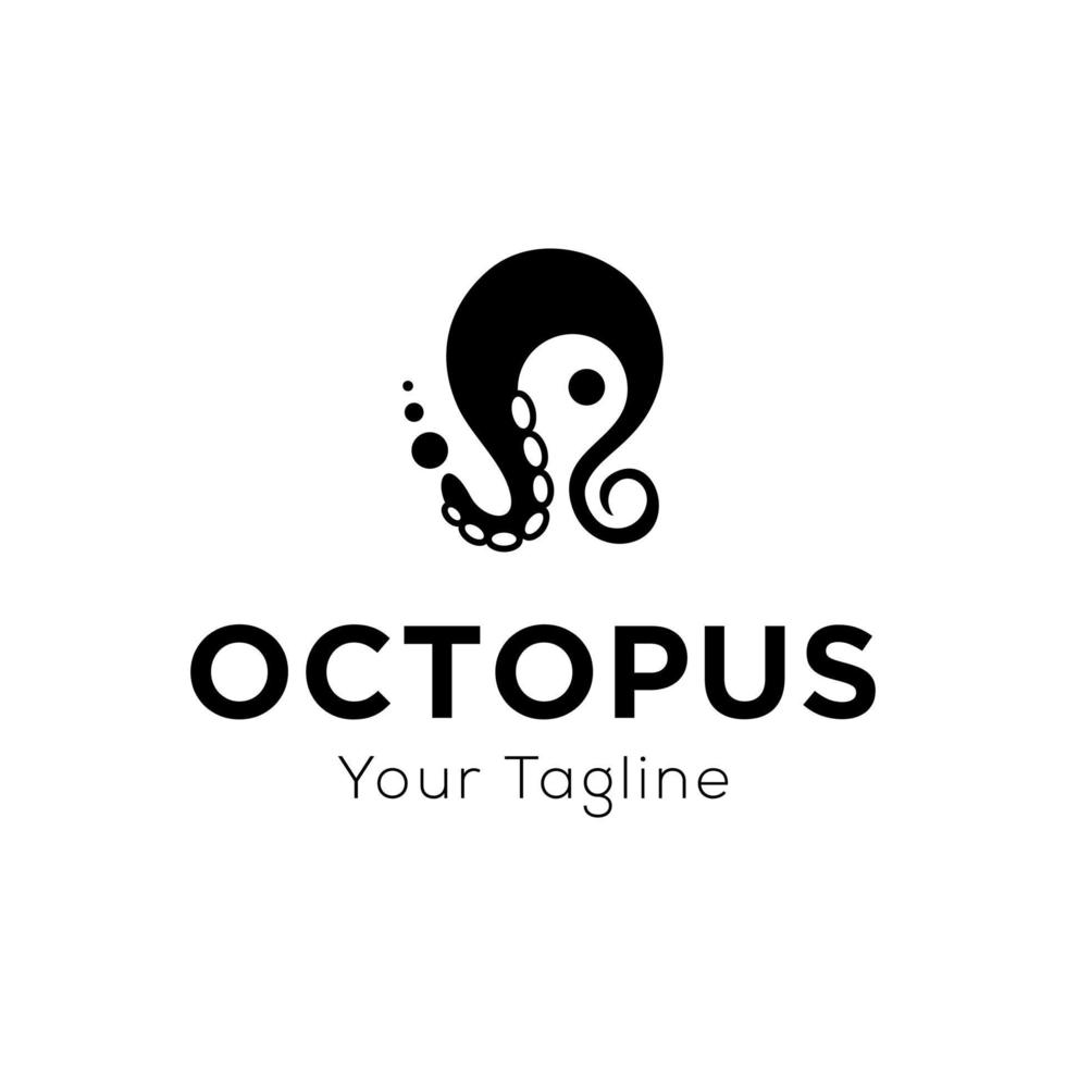 octopus logo vector sjabloon