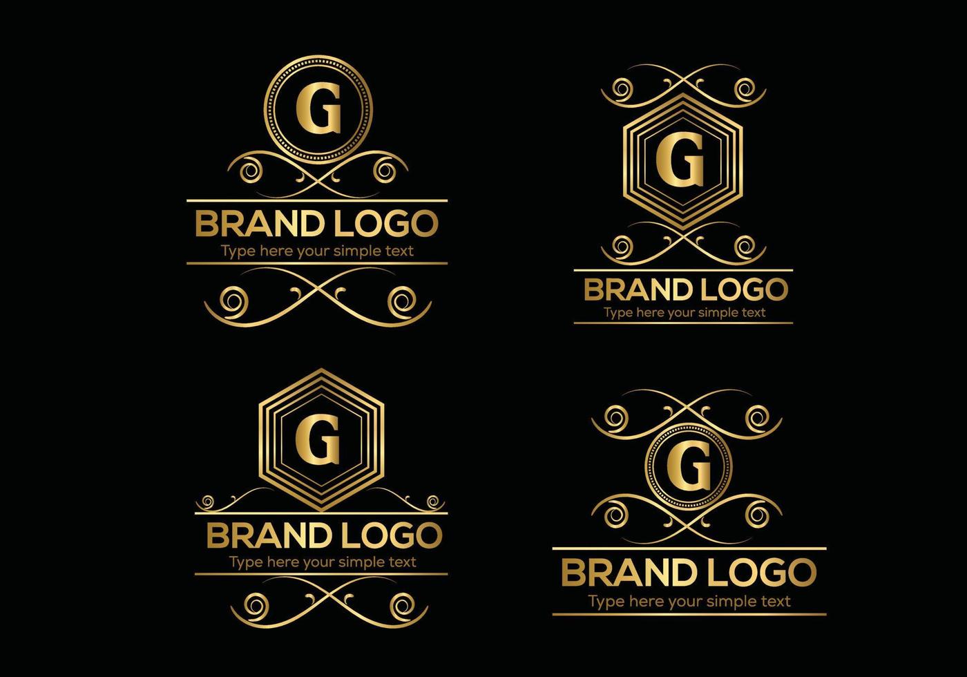 eerste brief luxe logo sjabloon in vector kunst