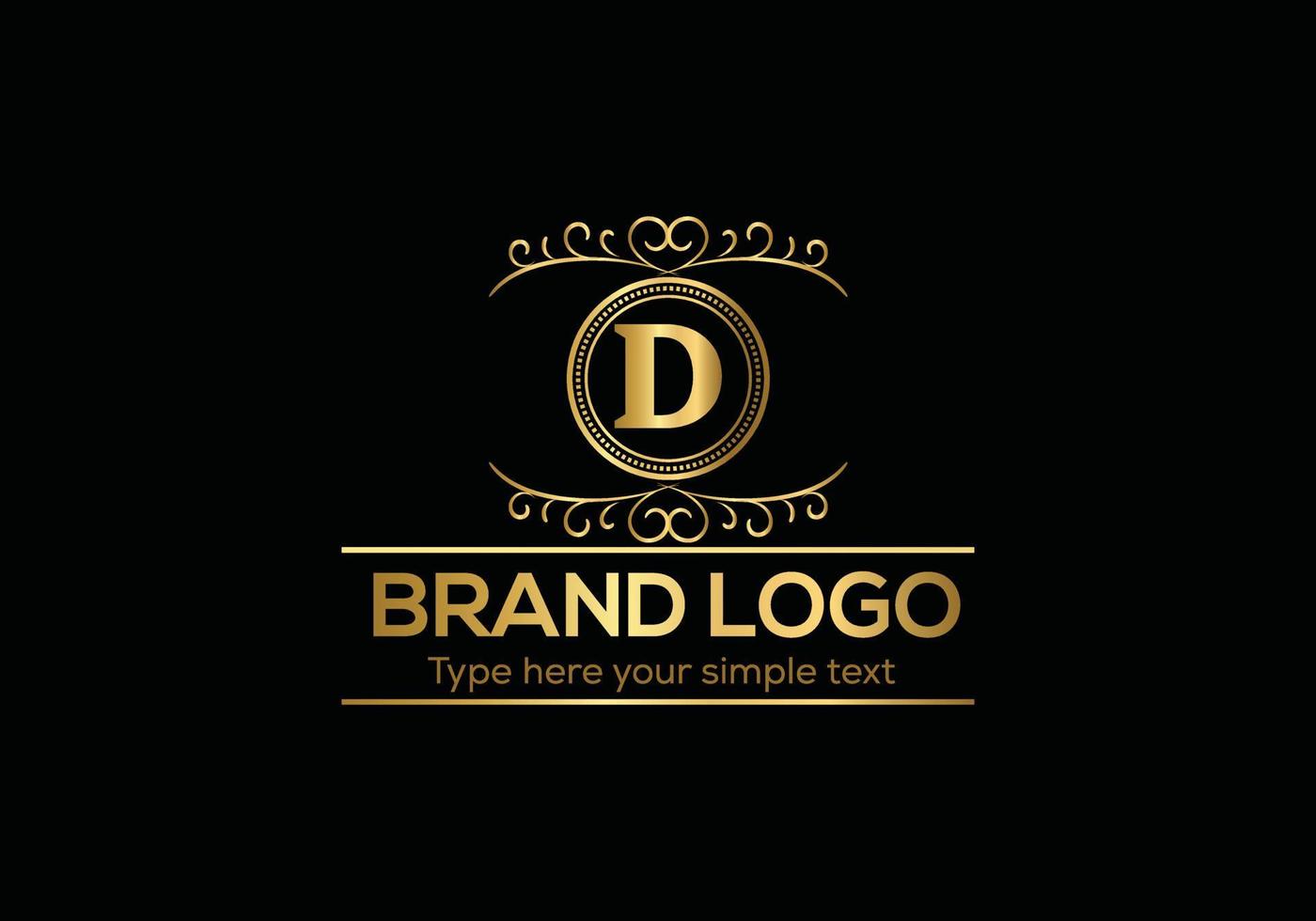 eerste brief luxe logo sjabloon in vector kunst