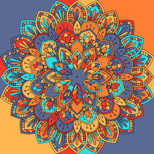 Abstract mandalaontwerp vector