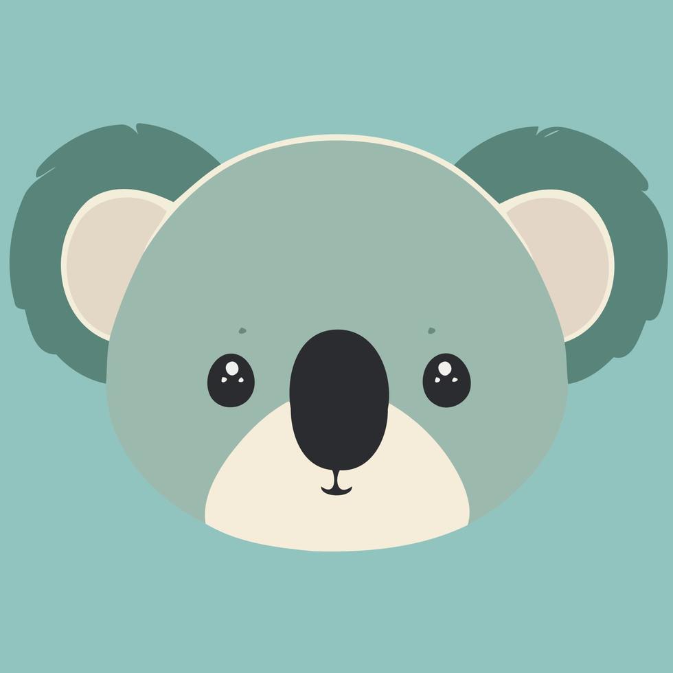 gemeenschappelijk koala herbivoor zoogdier dier gezicht vector
