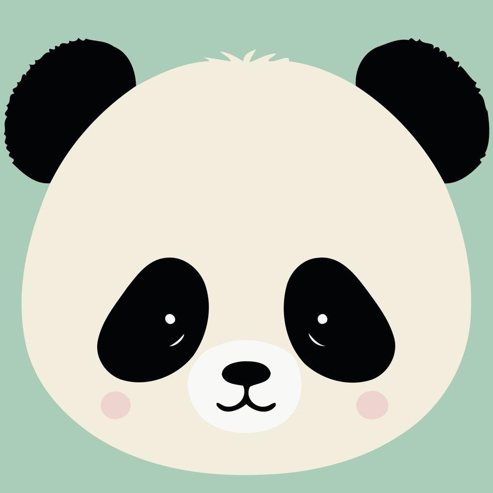 gemeenschappelijk panda beer zoogdier dier gezicht vector