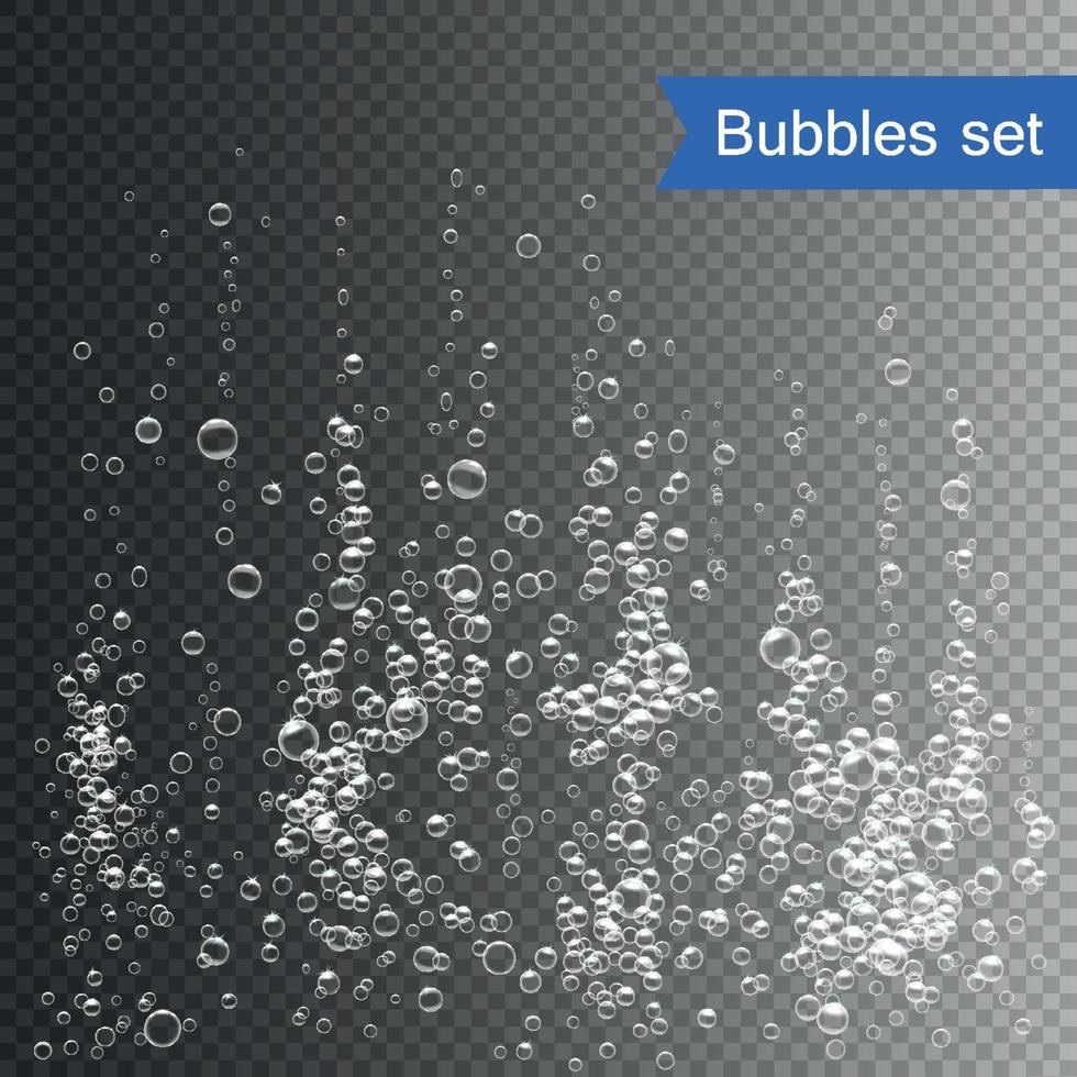 bubbels onder water vector illustratie