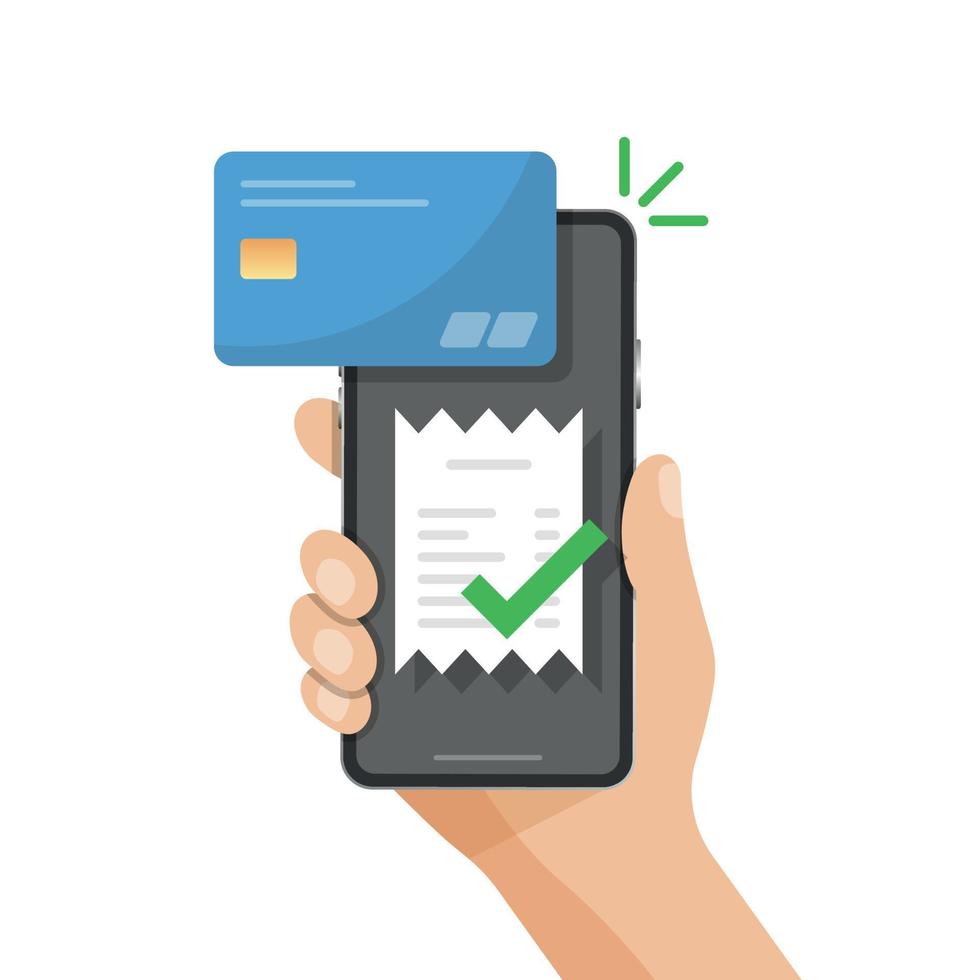 betalen door credit kaart icoon in vlak stijl. elektronisch portemonnee vector illustratie Aan geïsoleerd achtergrond. mobiel bank teken bedrijf concept.