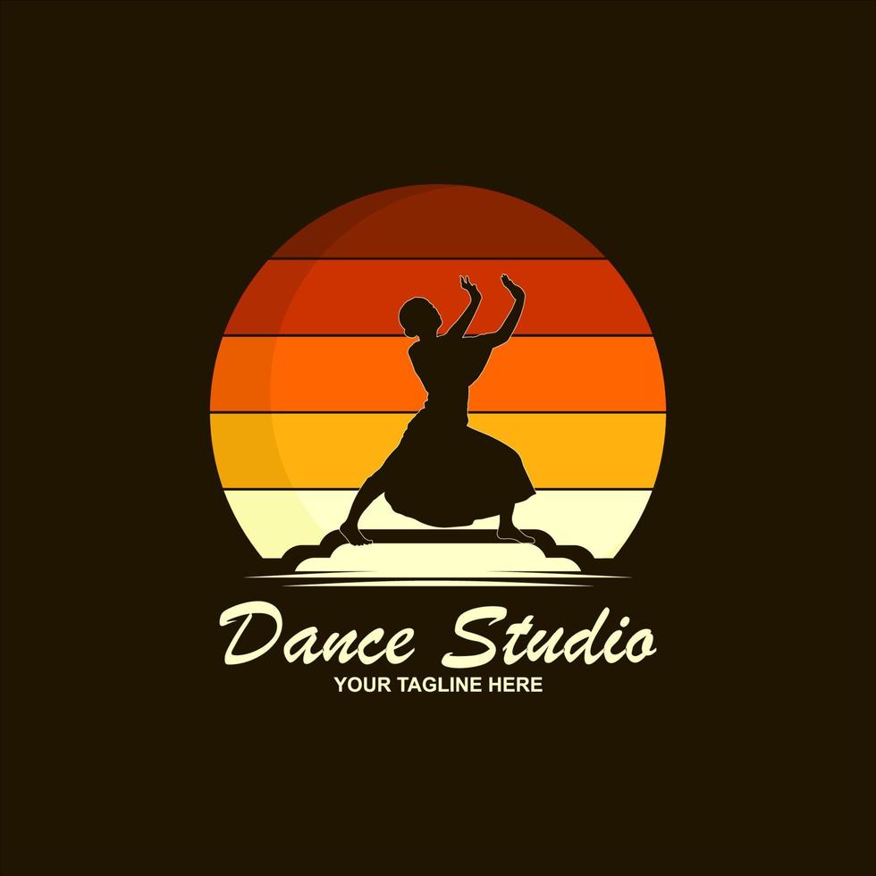 logo voor een ballet of dans studio. vector