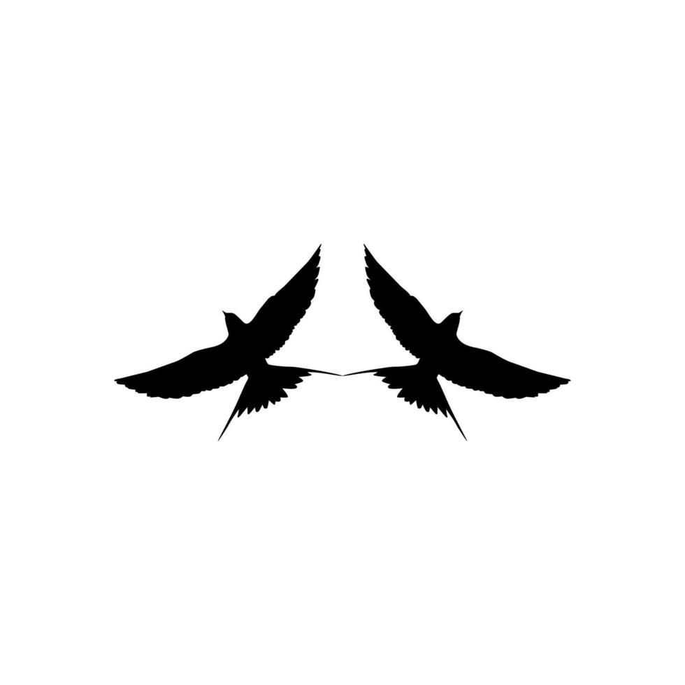 vliegend paar- van de slikken vogel silhouet voor logo, pictogram, website. kunst illustratie of grafisch ontwerp element. vector illustratie