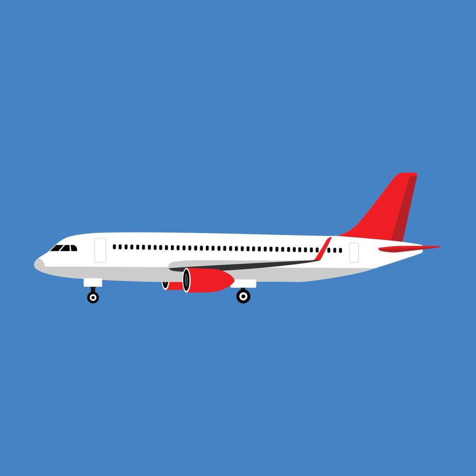 vlak vliegtuig vector illustratie Aan wit achtergrond