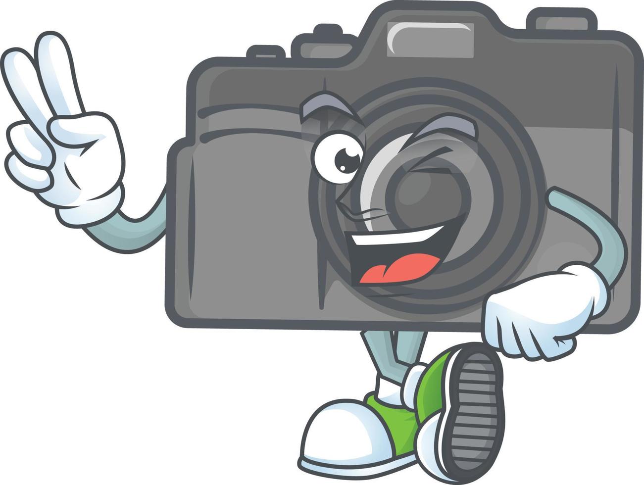 digitaal camera mascotte icoon ontwerp vector