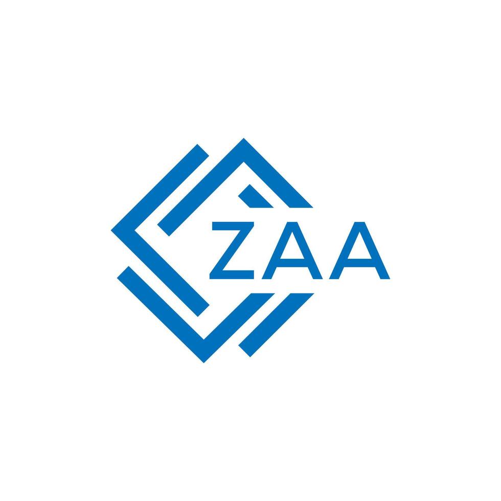 zaa technologie brief logo ontwerp Aan wit achtergrond. zaa creatief initialen technologie brief logo concept. zaa technologie brief ontwerp. vector